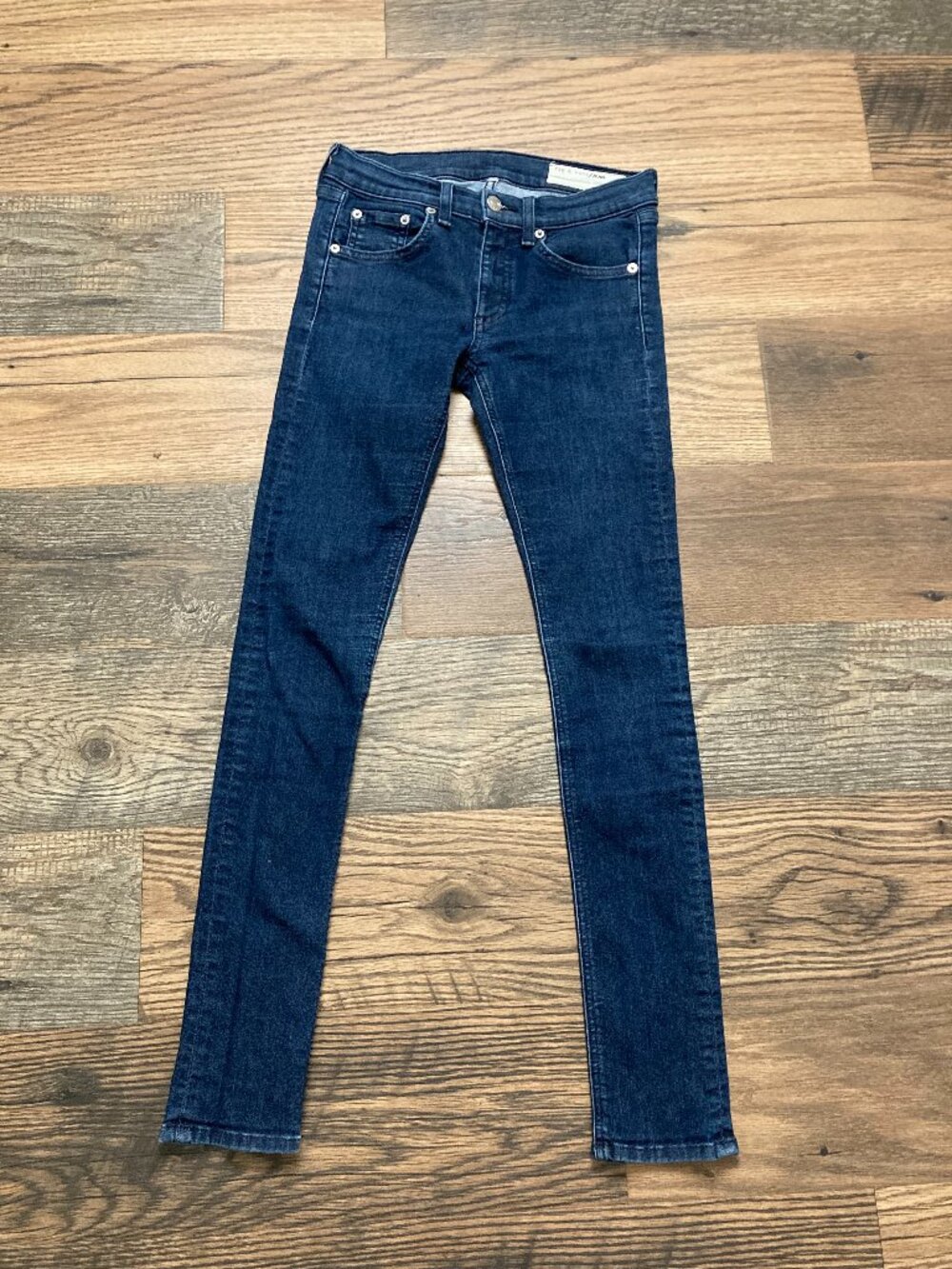 Rag & Bone Women’s Skinny Jeans Size 25 Dark Blue Stretch Denim 28” Inseam